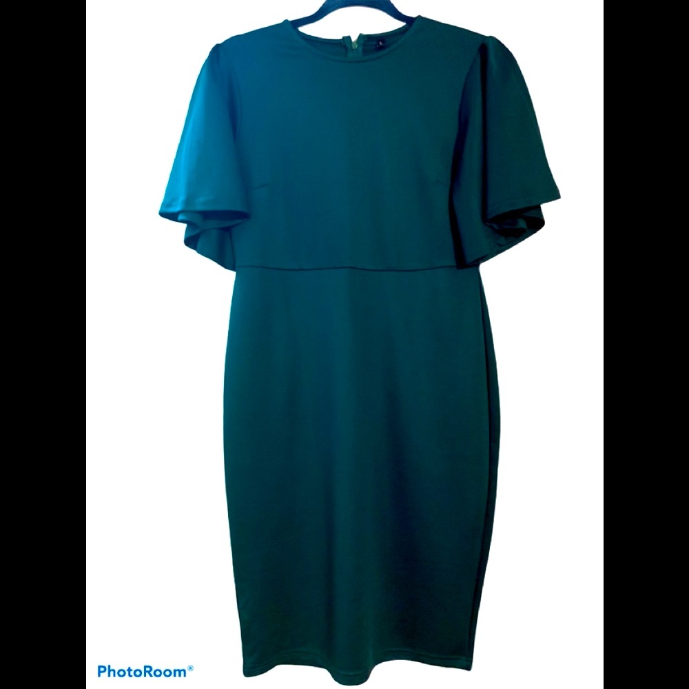 ZSHUJUN- DARK GREEN DRESS